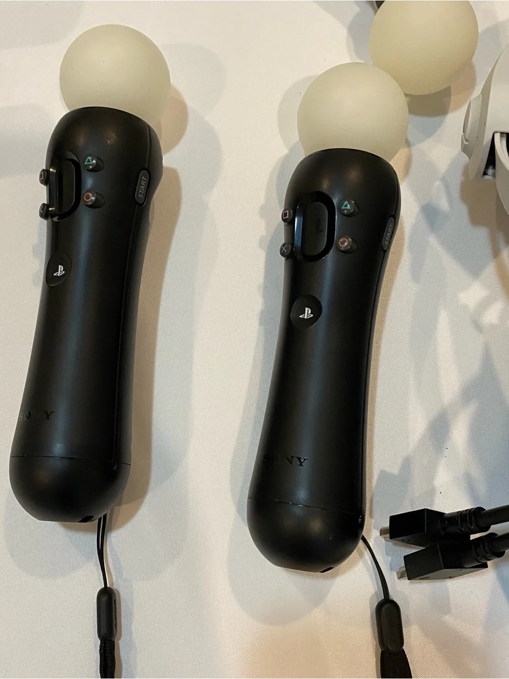 Sony PSVR Headset and Sense Controllers Bundle in White and Black